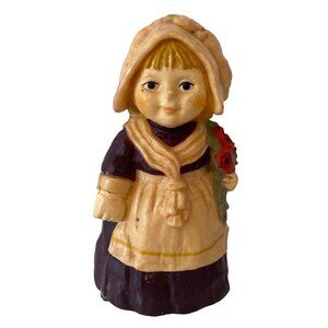 VTG Hallmark Merry Miniature Pilgrim Girl 1978 Figurine